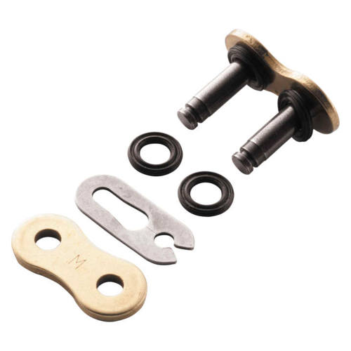BikeMaster - BikeMaster Clip Connecting Link for 520 BMXR Series X-Ring Chain - Gold - 520BMXR-BMC/G