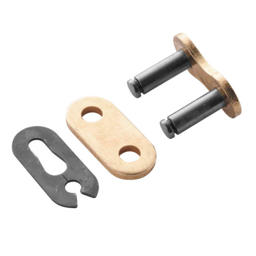 BikeMaster - BikeMaster Clip Connecting Link for 520H Heavy Duty Chain - Gold - 520H CONN LINK GLD