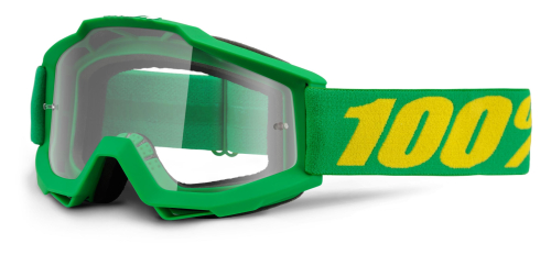 100% - 100% Accuri Forrest Goggles - 50200-134-02 - Green / Clear Lens - OSFM
