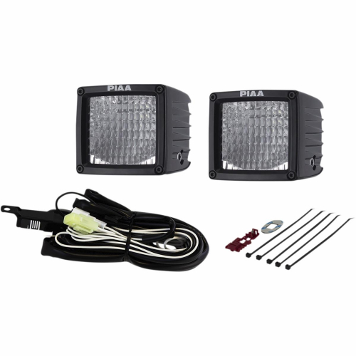 PIAA - PIAA RF Series 3in. LED Cube Light Flood Beam Kit - 77040