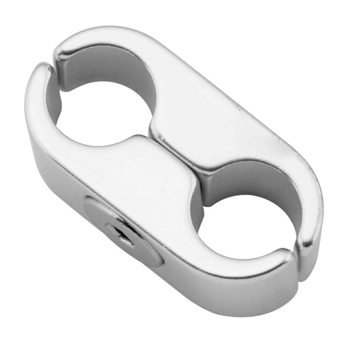 BikeMaster - BikeMaster Cable Clamps - 2 Lines - Silver - YC-5124 SLV