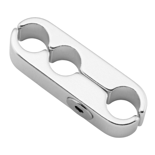 BikeMaster - BikeMaster Cable Clamps - 3 Lines - Silver - YC-5124-1 SLV