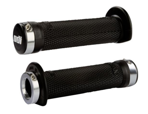 ODI - ODI 120mm Ruffian ATV Lock-On Grips - Silver Clamp - J31RFB-S