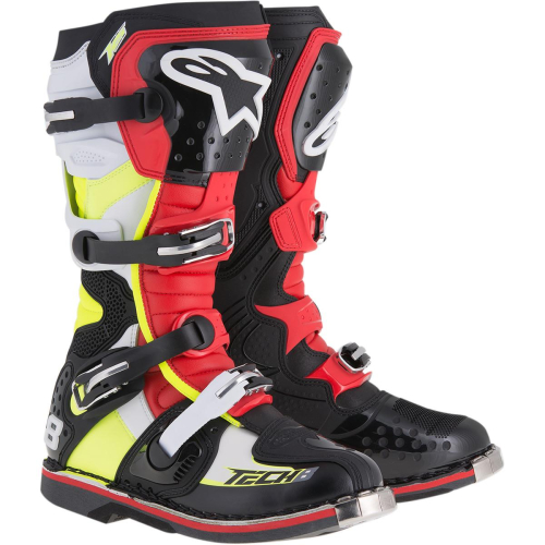 Alpinestars - Alpinestars Tech 8 RS Boots - 201101513626 - Black/Red/Yellow/White - 6
