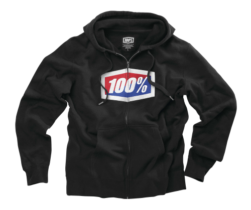 100% - 100% Offical Fleeze Zip Hoodie - 3600500110 - Black - Small