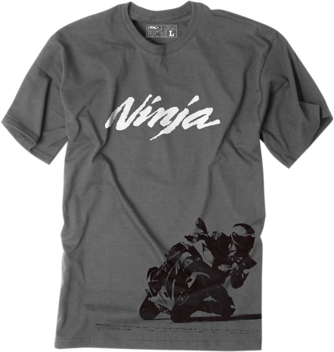Factory Effex - Factory Effex Kawasaki Ninja Premium T-Shirt - 18-87132 - Gray - Medium
