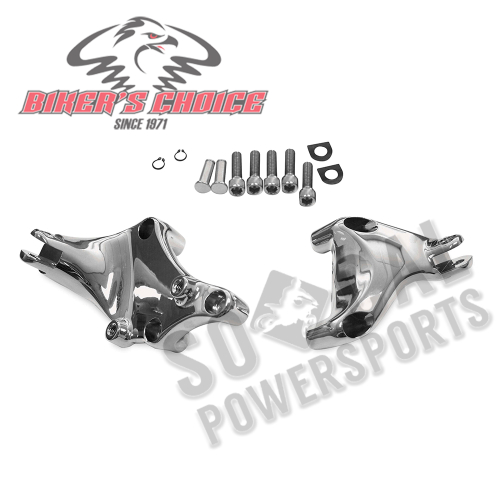 Bikers Choice - Bikers Choice Passenger Peg Mount - Chrome - 056282