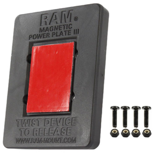 RAM Mounts - RAM Mounts Magnetic Power Plate III for Radar Detectors/Cellphones - RAM-300-1U
