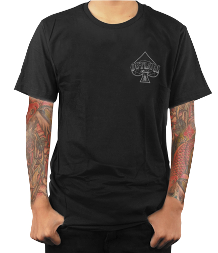 Outlaw Threadz - Outlaw Threadz Spade T-Shirt - MT76-XXXL - Black - 3XL