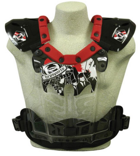 HRP Sports - HRP Sports Flak IMS Peewee Chest Protector - 0601-R-11 - Red - 50-94 Lbs.