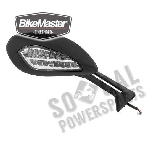 BikeMaster - BikeMaster OEM Replacement Mirror - Right - Black - FD-981RH