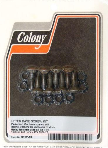 Colony - Colony Tappet Guide Hardware Kit - Slotted Parkerized - 9622-16