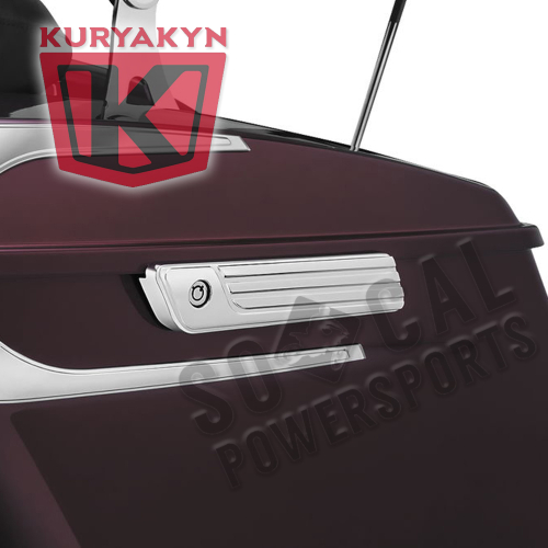 Kuryakyn - Kuryakyn Tri-Line Saddlebag Hinge Covers - Chrome - 6986