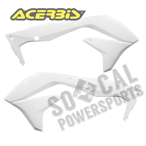 Acerbis - Acerbis Radiator Shrouds - White - 2449690002