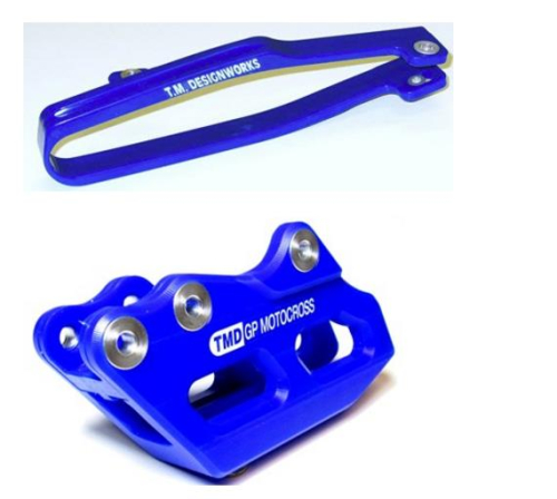 T.M. Designworks - T.M. Designworks GP Motocross Slider-N-Guide Kit - Blue - YCP-MX1-BU