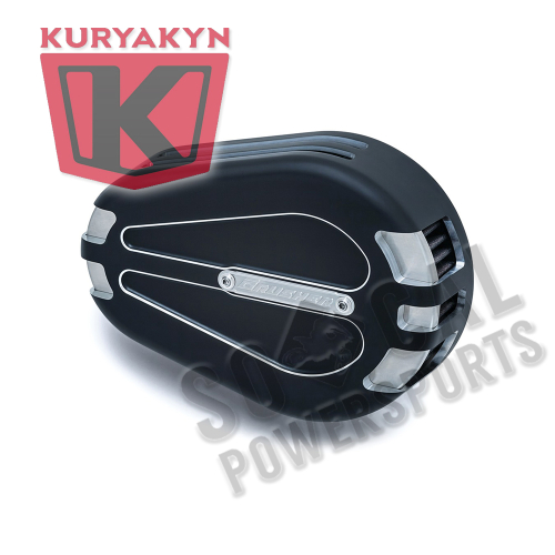Kuryakyn - Kuryakyn Crusher Maverick Pro Air Cleaner - Satin Black/Machined - 9895