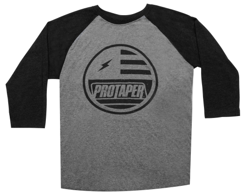 ProTaper - ProTaper Bolt 3/4 Sleeve T-Shirt - 012760 - Black/Gray - Large