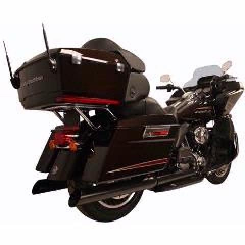 Rush Exhaust - Rush Exhaust 4in. Big Louie Slip-On - Slash Up - Black - 32012-SB2