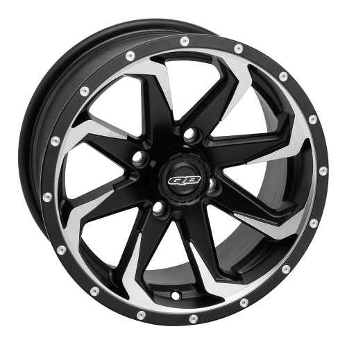QuadBoss - QuadBoss Fury Wheel - 14x7 - 5+2 Offset - 4/110 - Machined/Matte Black - 608524