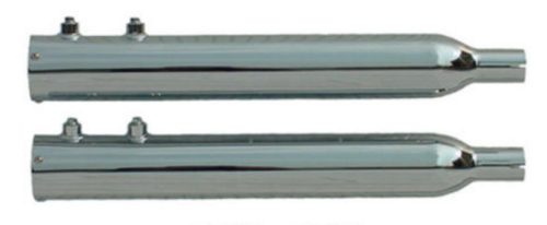 Rush Exhaust - Rush Exhaust 4in. Big Louie Slip-On - Tip Compatible - Chrome - 32005-SB2