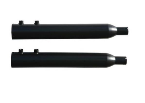 Rush Exhaust - Rush Exhaust 4in. Big Louie Slip-On - Tip Compatible - Black - 32015-SB2