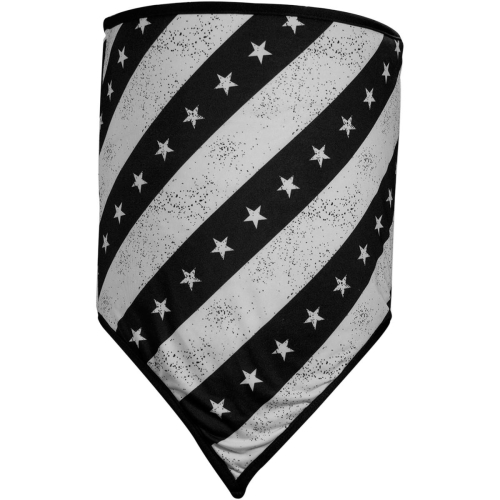 Zan Headgear - Zan Headgear Combo Gaiter - WNGF091 - Black and White Flag - OSFM