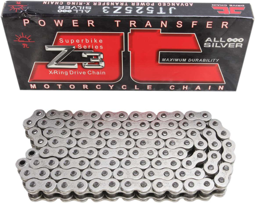 JT Drive Chain - JT Drive Chain 525 Z3 Heavy Duty Expert Series X-Ring Sealed Drive Chain - 110 Links - Nickel - JTC525Z3NN110RL