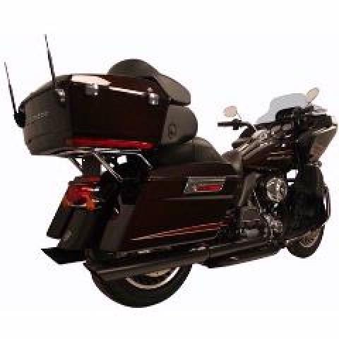 Rush Exhaust - Rush Exhaust 4in. Big Louie Slip-On - Slash Down - Black - 32011-SB2
