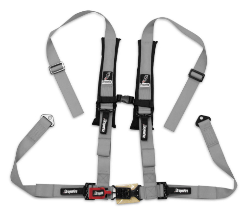 Dragonfire Racing - Dragonfire Racing ATV Harness Restraints - 2in. - Gray - 14-0028