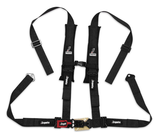 Dragonfire Racing - Dragonfire Racing ATV Harness Restraints - 2in. - Black - 14-0025