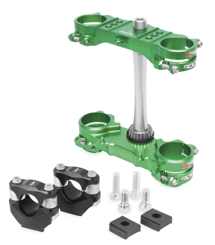 KYB - KYB ROCS Tech Triple Clamp - Green - 501330401101