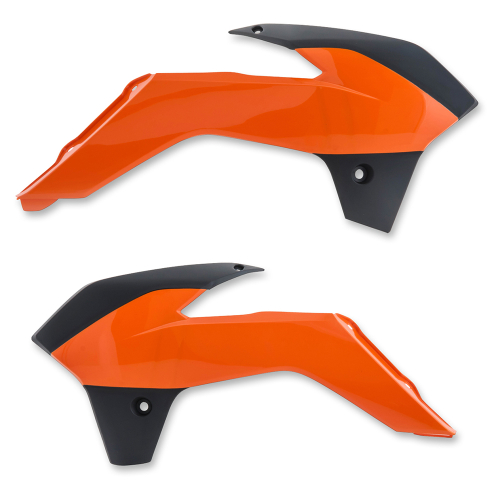Acerbis - Acerbis Radiator Shroud - Orange/Black - 2314265225