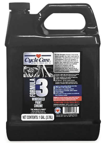 Cycle Care Formulas - Cycle Care Formulas Formula 3 Windshield Paint and Chrome Polish - 1gal. - 3128