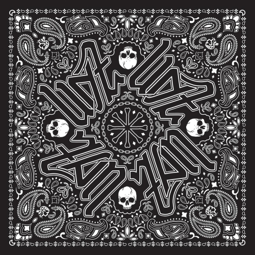 Zan Headgear - Zan Headgear Deluxe Bandanna - BD101 - Black Paisley - OSFM