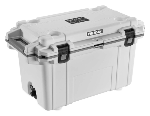 Pelican Products - Pelican Products Elite 70qt. Cooler - White/Gray - 70Q-1-WHTGRY