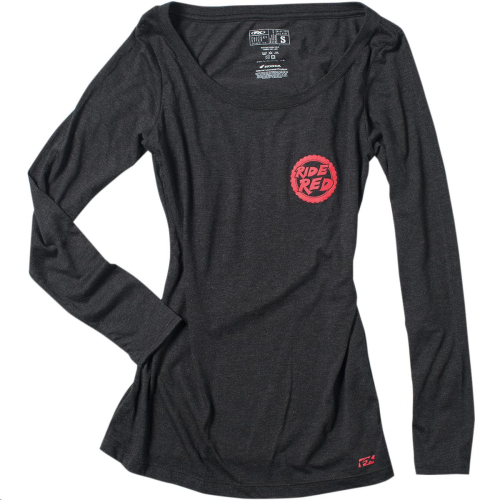 Factory Effex - Factory Effex Honda Ride Red Womens Long Sleeve Shirt - 20-87310 - Black - Small