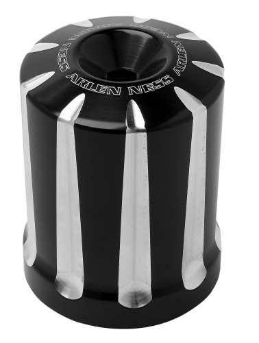 Arlen Ness - Arlen Ness Deep Cut Oil Filter Housing - Black - V-1397