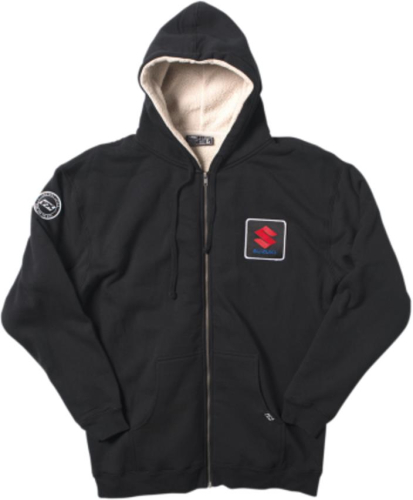 Factory Effex - Factory Effex Suzuki Hooded Sherpa Sweatshirt - 2088424 - Black - Large