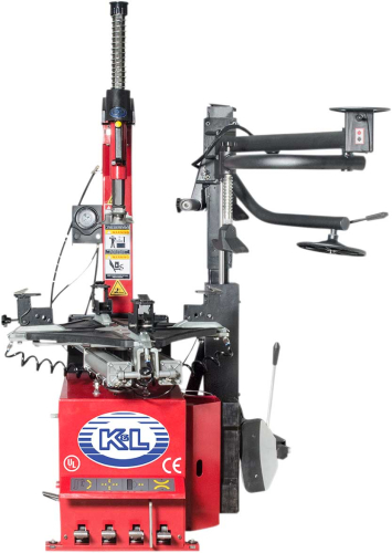 K&L Supply - K&L Supply MC900 Tire Machine with Power Assist Arm - Red - 35-9965