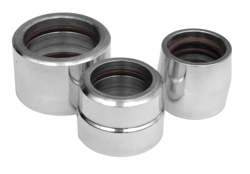 T.M. Designworks - T.M. Designworks No-Leak Exhaust Collars - Black - EC-250-BK