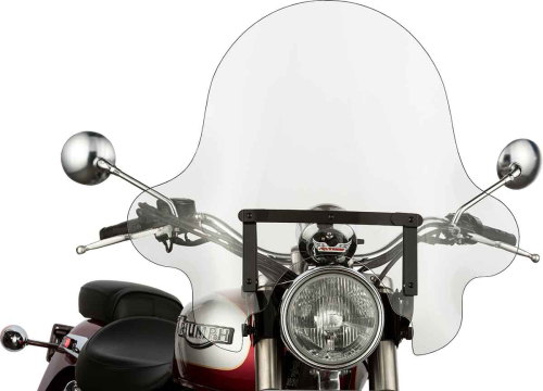 Slipstreamer - Slipstreamer SS-32 20in. Falcon Windshield with Black Hardware - 20in.H x 30.5in.W - Clear - SS-32-20CTQB