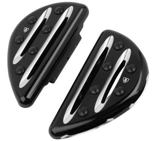 Arlen Ness - Arlen Ness Passenger Floorboard - Deep Cut - Black - P-3008
