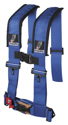Dragonfire Racing - Dragonfire Racing ATV Harness Restraints - 2in. - Blue - 14-0039