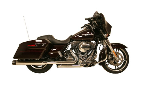 Rush Exhaust - Rush Exhaust 4in. Big Louie Slip-On - Tip Compatible - Chrome - 32S05-ST3