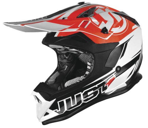 Just 1 - Just 1 Visor for J32 Rave Helmet - Black/Orange - 909080