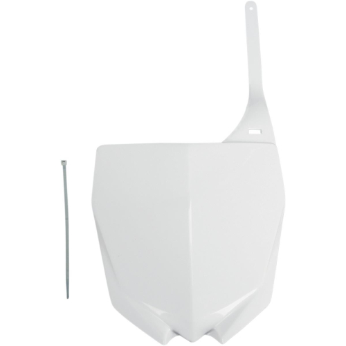 UFO Plastics - UFO Plastics Front Number Plate - White - XF-1-110669