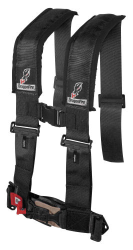 Dragonfire Racing - Dragonfire Racing ATV Harness Restraints - 3in. - Black - 14-0041
