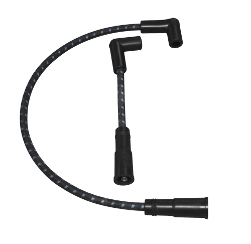 Sumax - Sumax Braided Cloth Plug Wire - Black/Blue - C20031