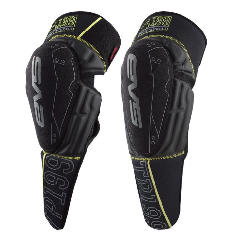 EVS - EVS TP199 Knee Guards - TP199K-BK-L/XL - Black/Hi-Viz - Lg-XL