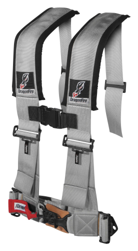 Dragonfire Racing - Dragonfire Racing ATV Harness Restraints - 3in. - Gray - 14-0044